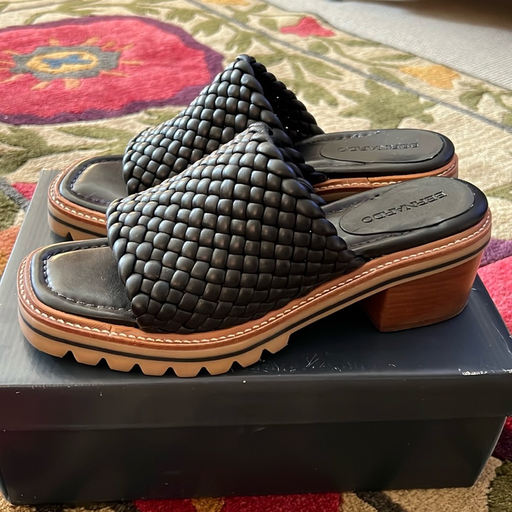 Bernardo Sylvie Anthropologie Mule Black 9.5
